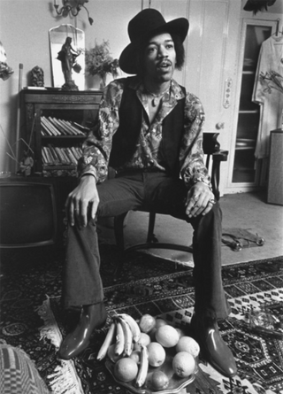 Jimi Hendrix, 1969 by Barrie Wentzell