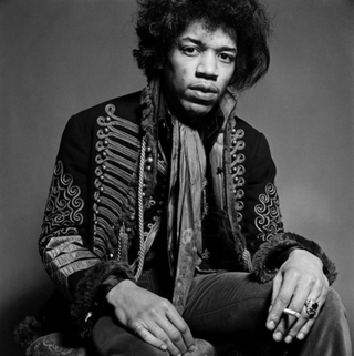 Jimi Hendrix, Black and White, 1967 by Gered Mankowitz