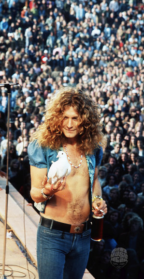 Robert Plant, Dove, 1973 by James Fortune