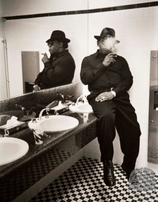 Clarence Clemons Smoking, E Street Band, by David Rose