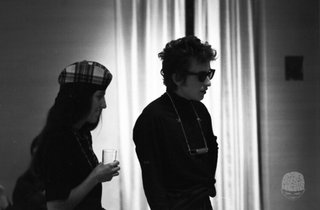 Bob Dylan and Joan Baez, by John Byrne Cooke